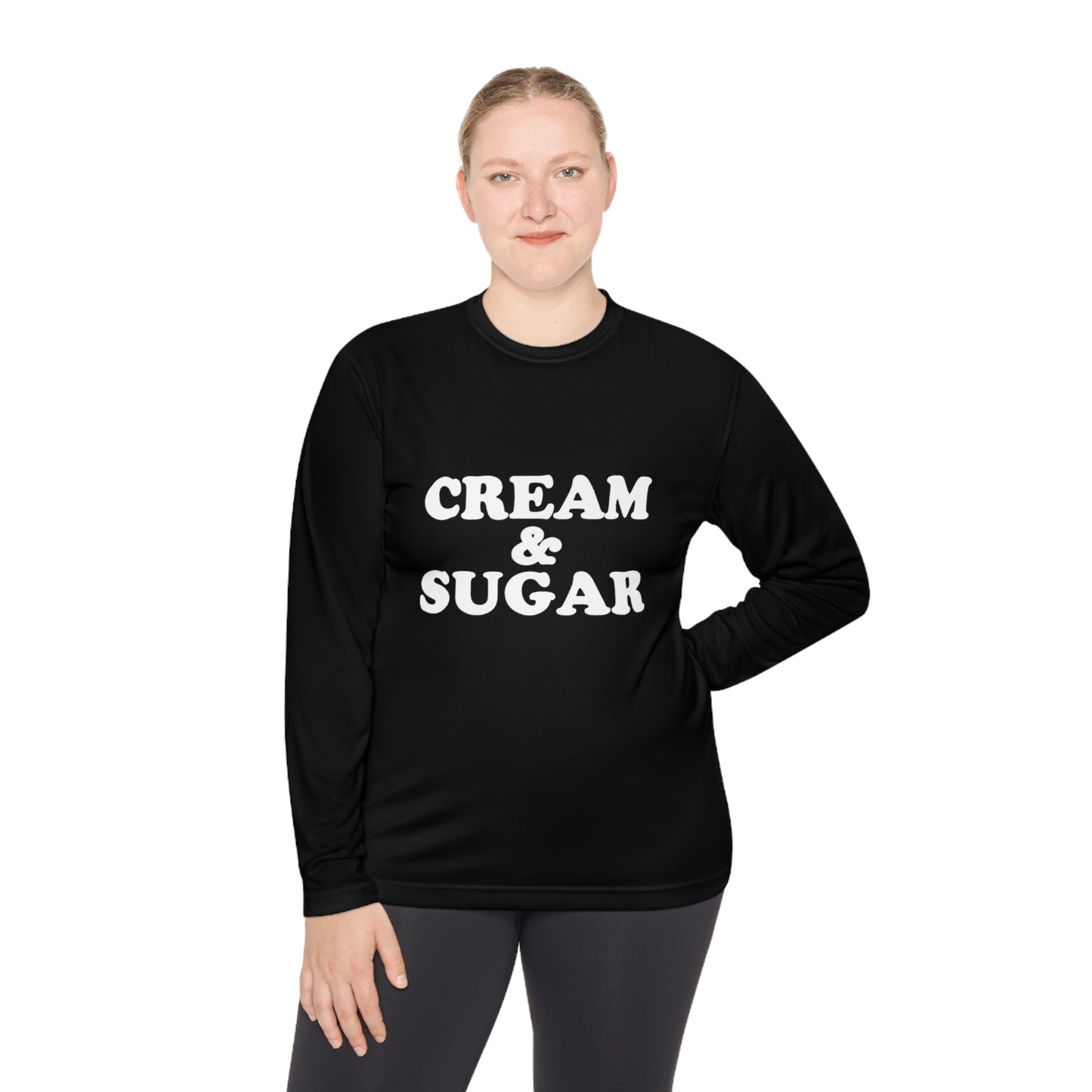 Cream And Sugar Unisex Lightweight Long Sleeve Tee