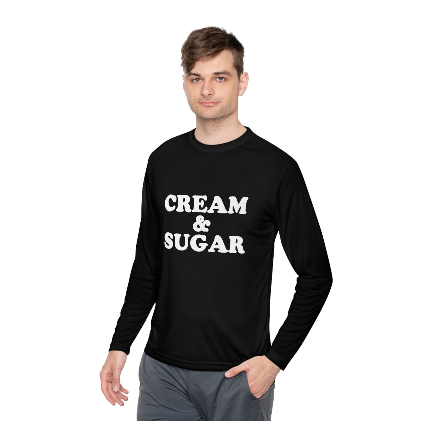 Cream And Sugar Unisex Lightweight Long Sleeve Tee